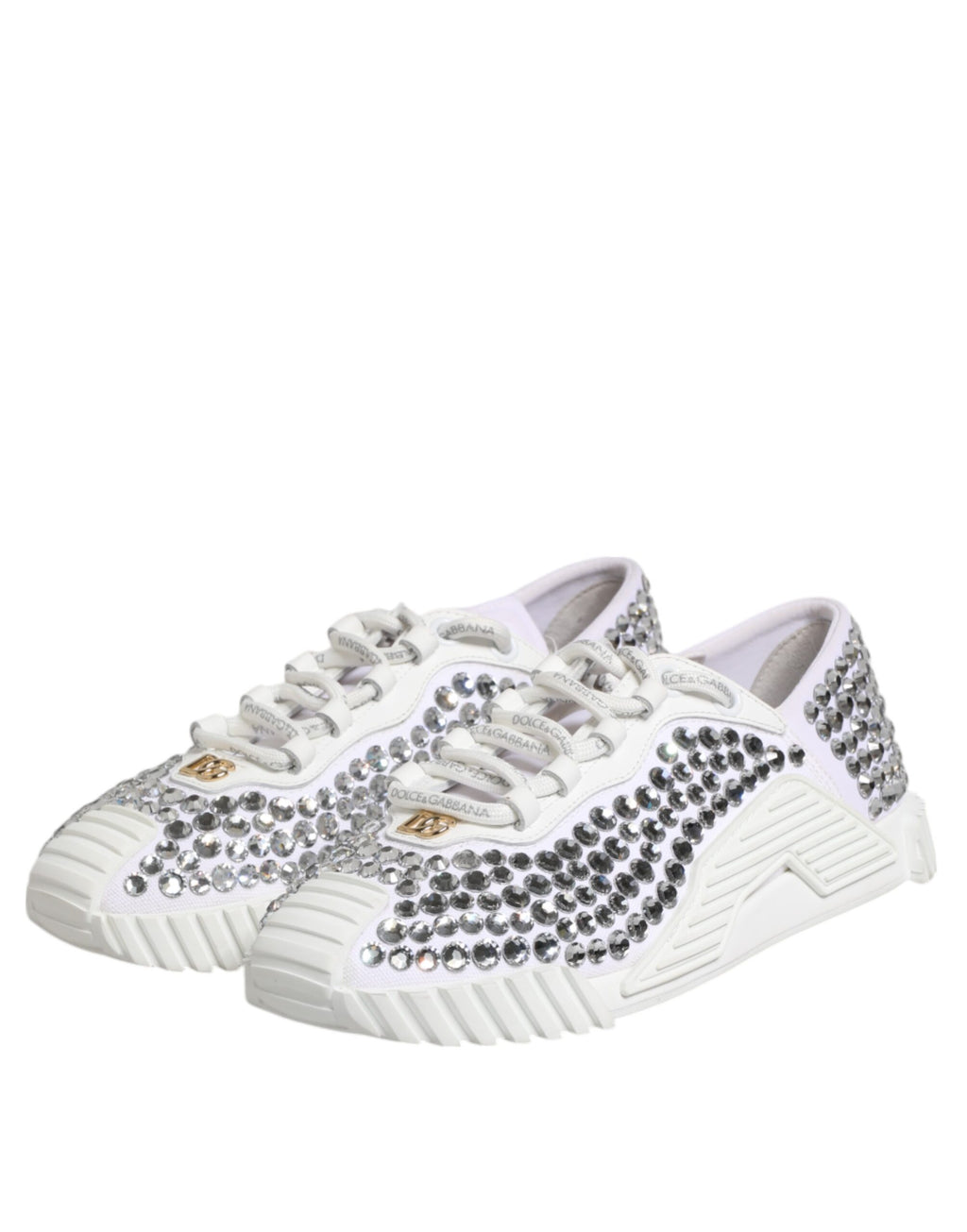 Dolce & Gabbana White Low Top Sneakers for Women detail view