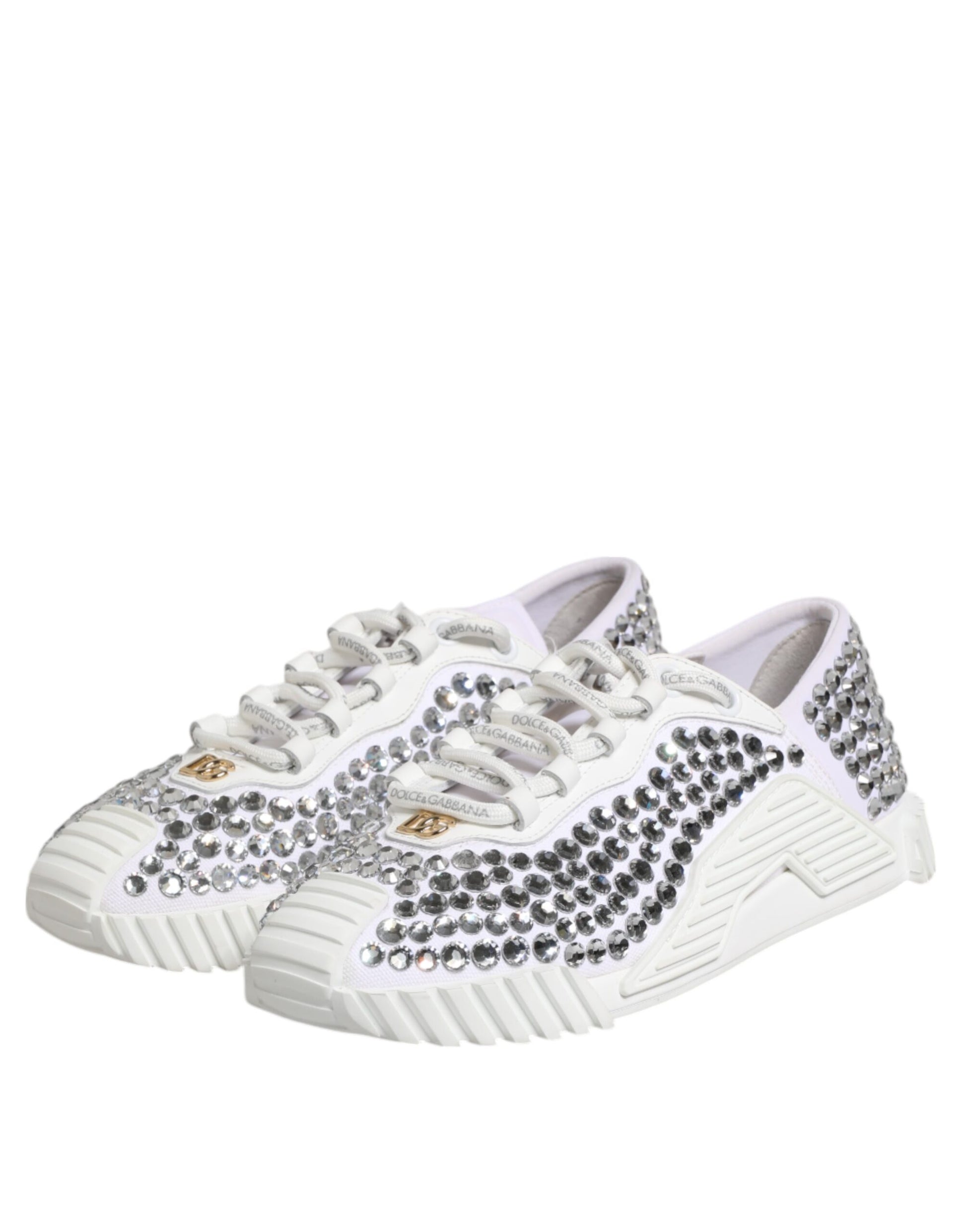 Dolce & Gabbana White Low Top Sneakers for Women detail view