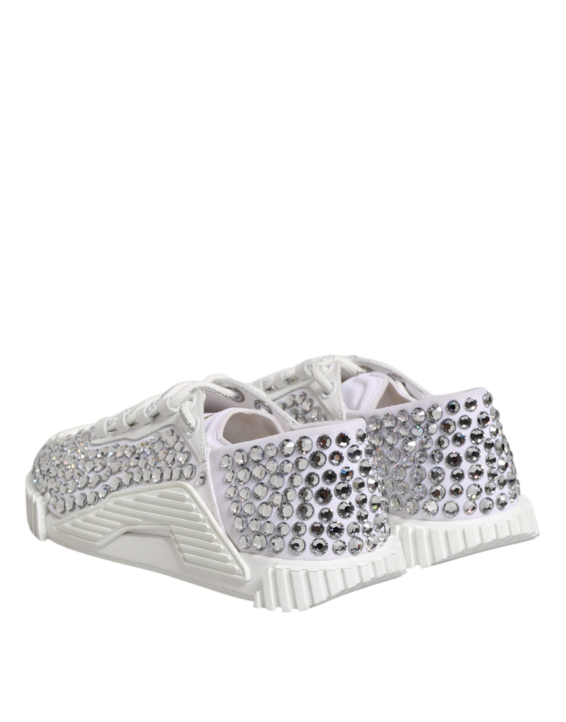 Dolce & Gabbana White Low Top Sneakers for Women side view