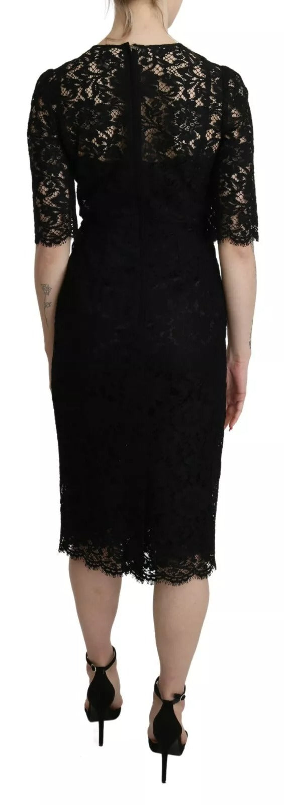 Dolce & Gabbana Black Midi Dress for Women additional view