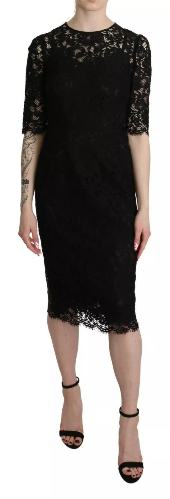 Dolce & Gabbana Black Midi Dress for Women