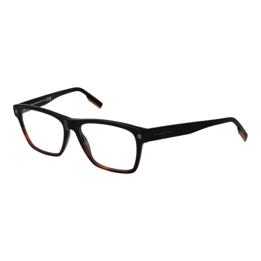 Ermenegildo Zegna Black Glasses Frames for Men