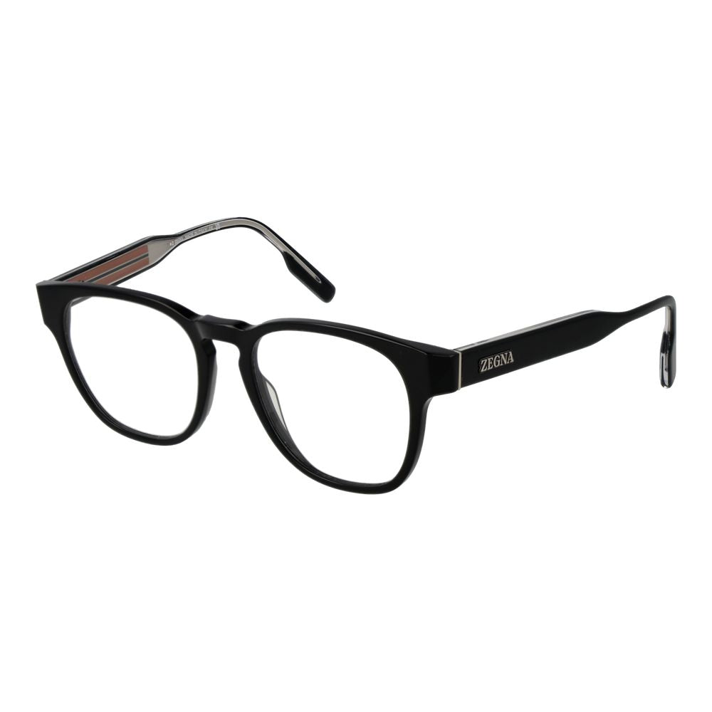 Ermenegildo Zegna Black Glasses Frames for Men