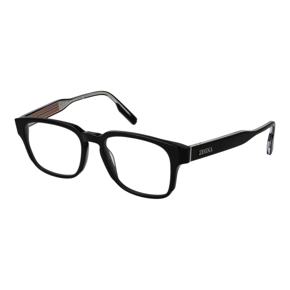 Ermenegildo Zegna Black Glasses Frames for Men