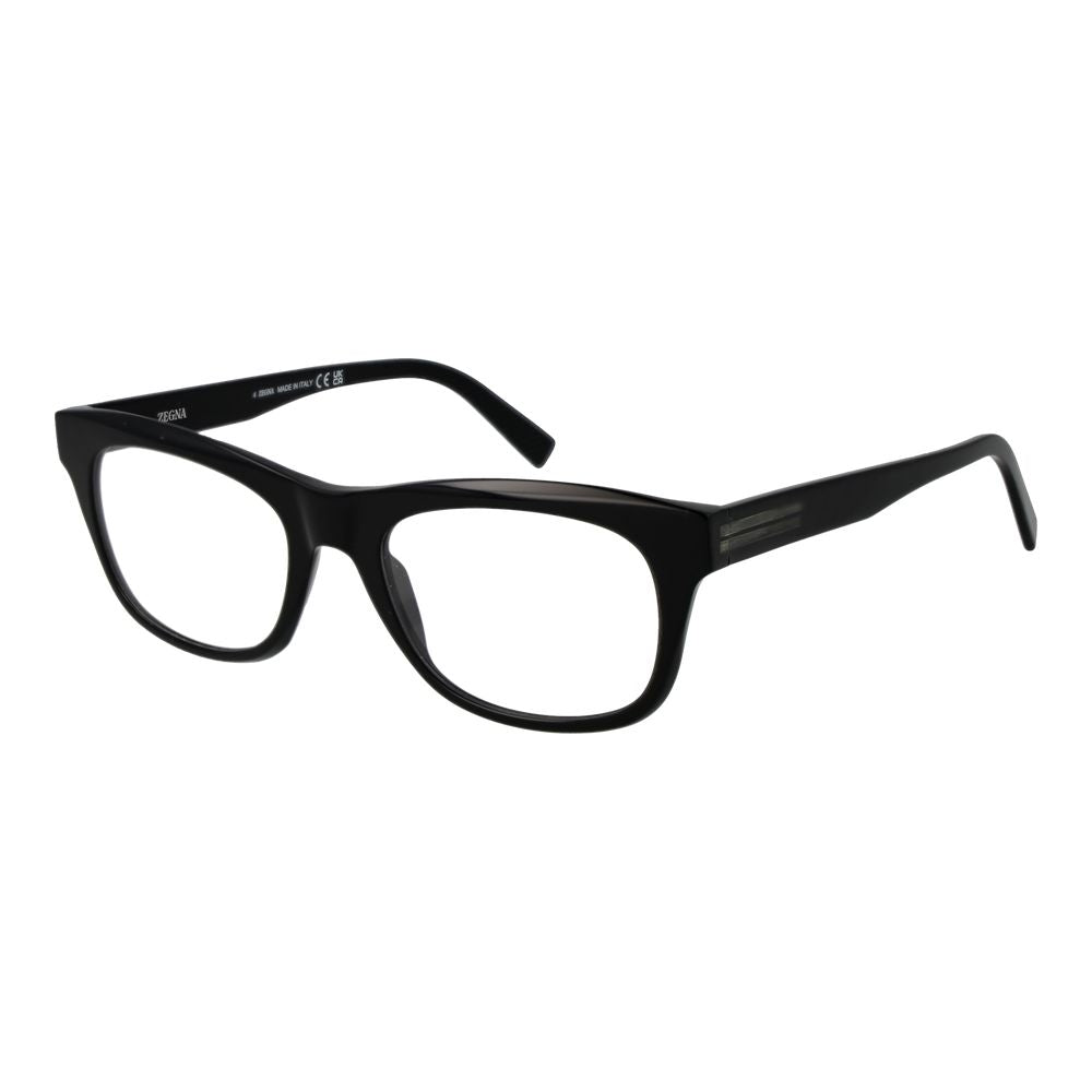 Ermenegildo Zegna Black Glasses Frames for Men