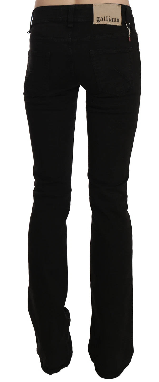 Jean de soirée skinny taille basse noir John Galliano