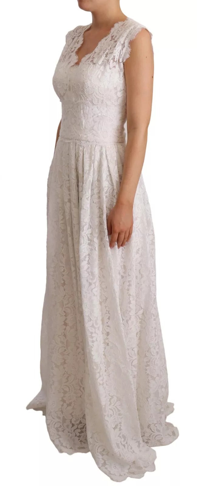 Dolce & Gabbana White Long Dress for Women alternate view