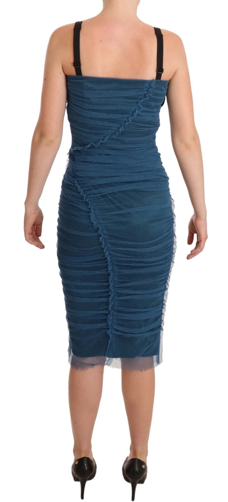 Dolce & Gabbana Blue Midi Dress for Women detail view