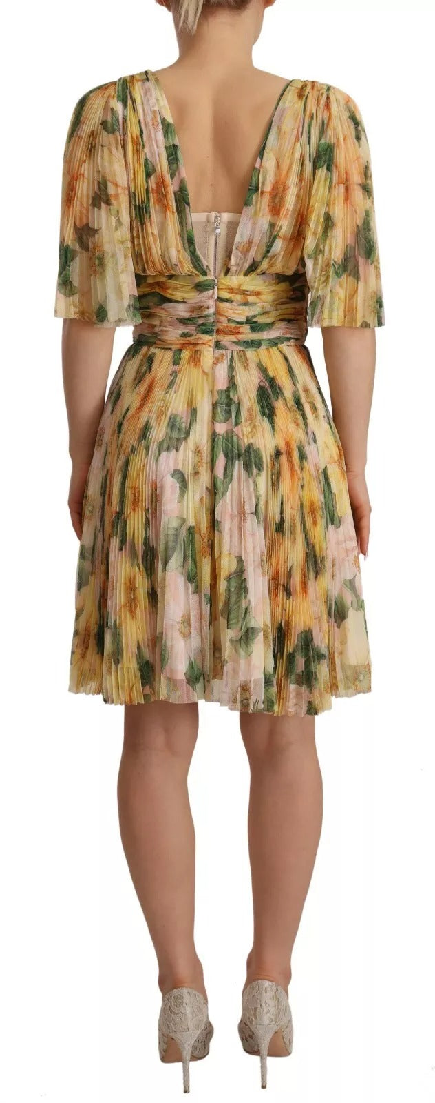 Dolce & Gabbana Yellow Midi Dress for Women alternate view