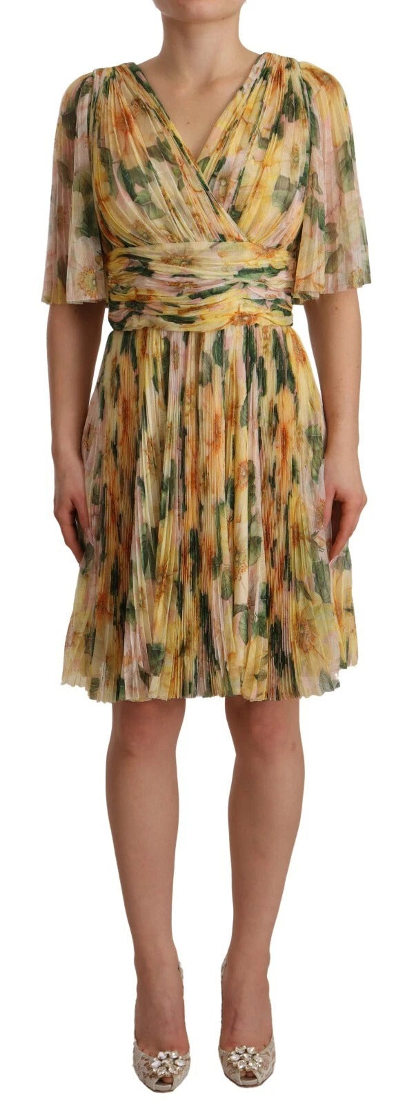 Dolce & Gabbana Yellow Midi Dress for Women