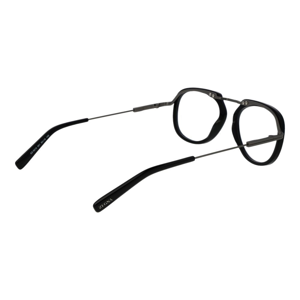 Ermenegildo Zegna Black Glasses Frames for Men detail view