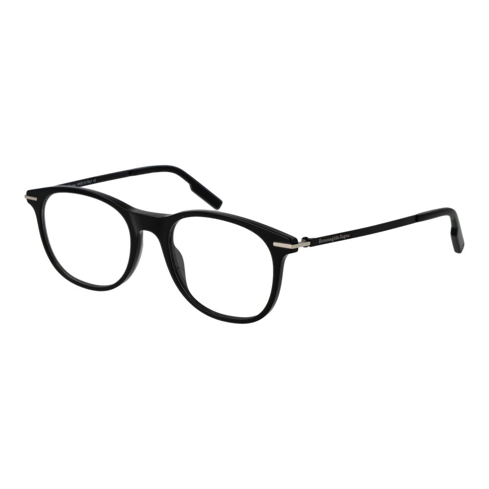Ermenegildo Zegna Black Glasses Frames for Men