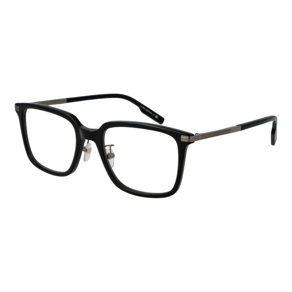 Ermenegildo Zegna Black Glasses Frames for Men
