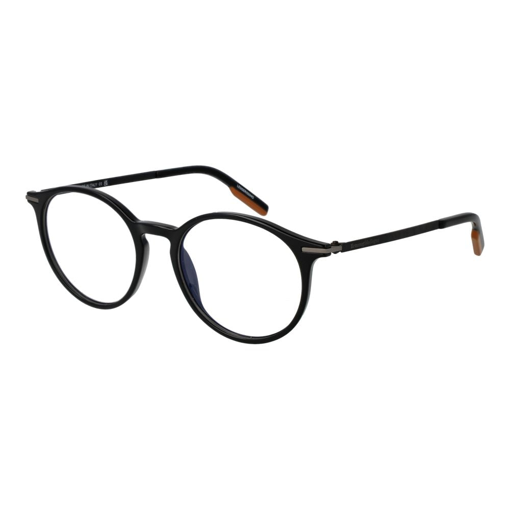Ermenegildo Zegna Black Glasses Frames Unisex