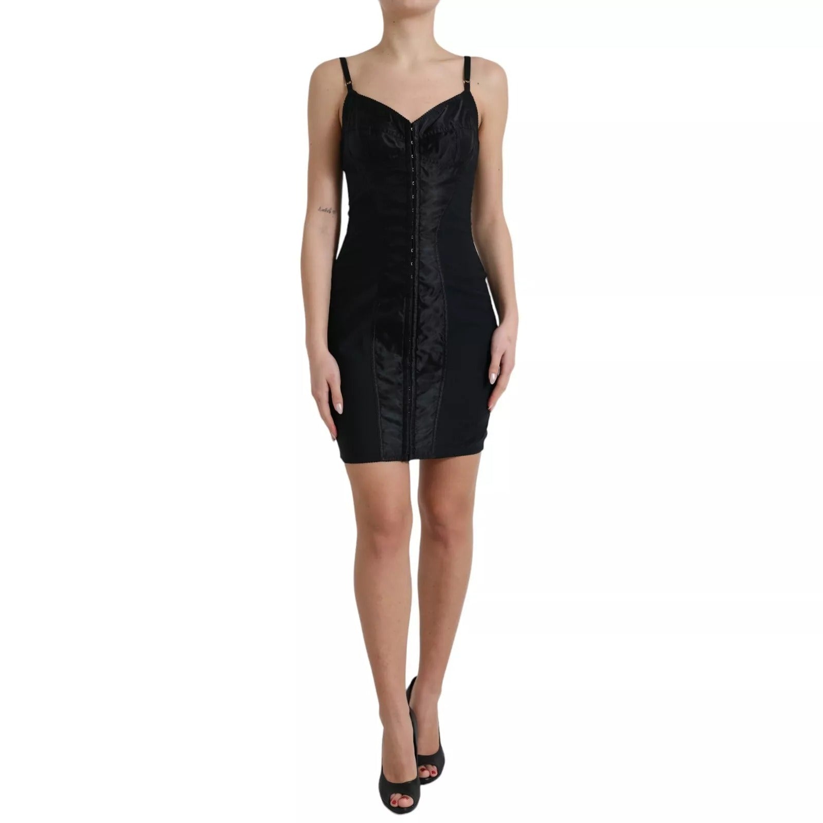 Dolce & Gabbana Black Midi Dress for Women side view