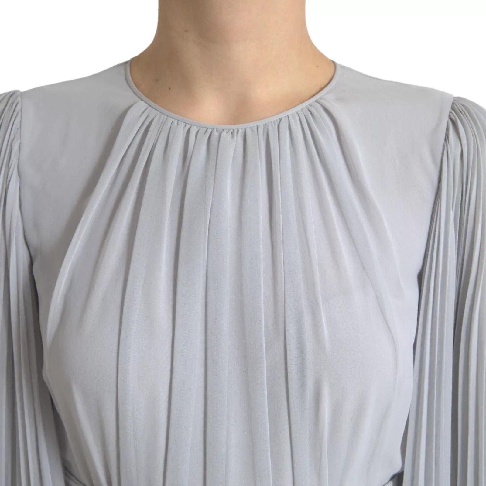 Dolce & Gabbana Grey Long Dress for Women detail view