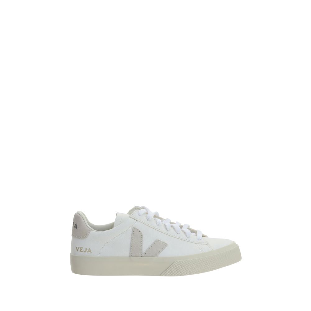 Veja White Calf Leather Bos Taurus Low Top Sneakers