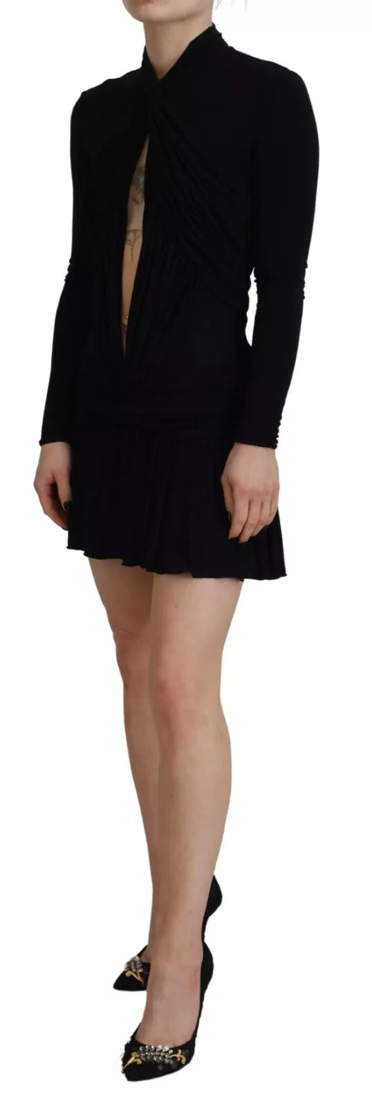 Dsquared² Black Midi Dress for Women detail view