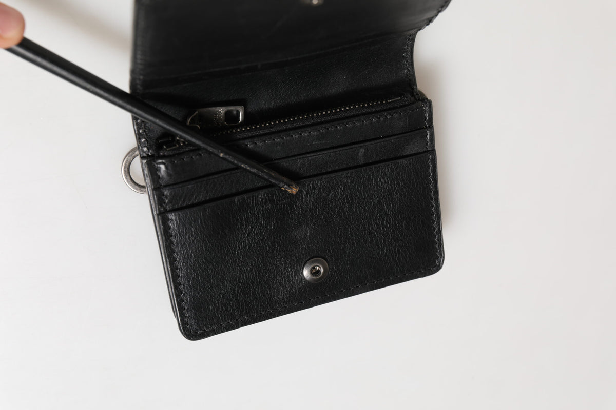Dolce & Gabbana Porte-cartes homme en cuir noir avec porte-monnaie et porte-clés