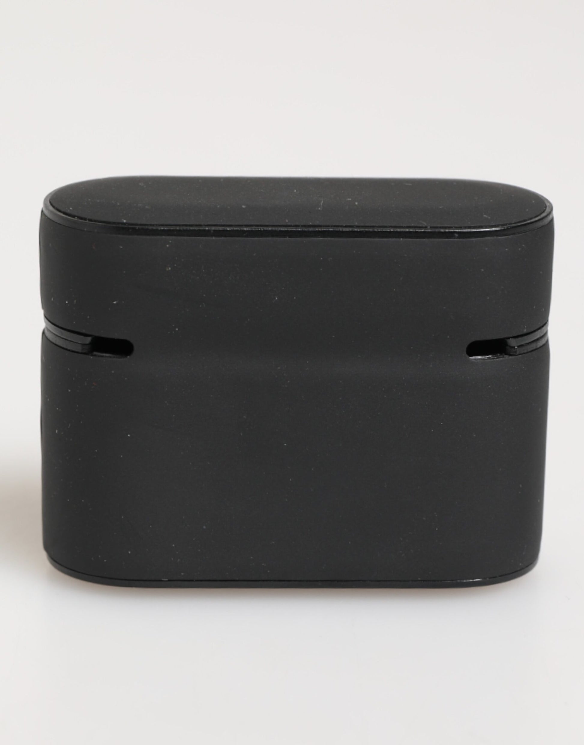 Dolce & Gabbana Étui AirPods en caoutchouc noir menthe gaufré logo
