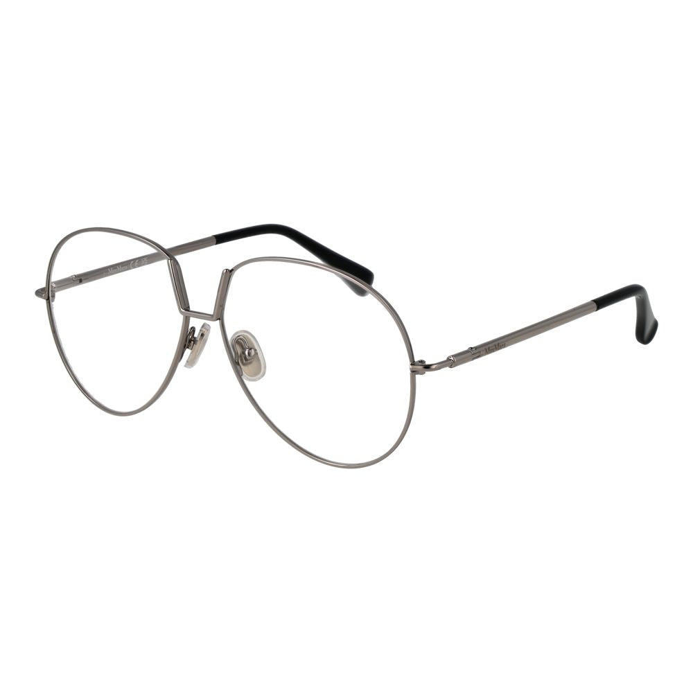 Lunettes (montures) en métal argenté Max Mara