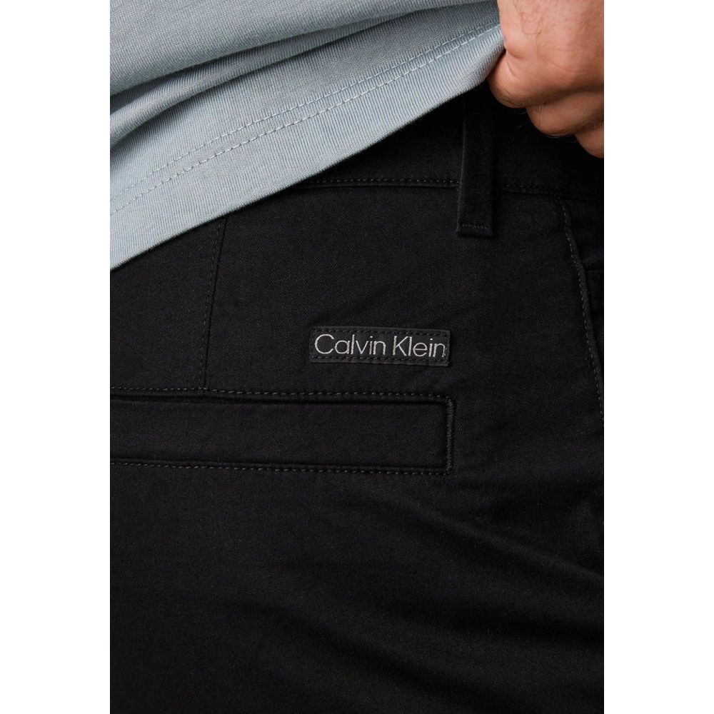 Calvin Klein Jeans Black Chino Pants for Men side view