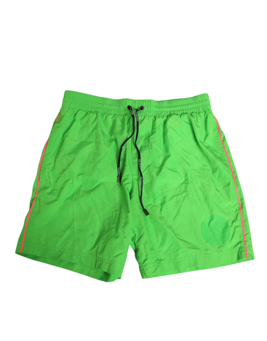 Short de bain homme Dolce & Gabbana en nylon vert avec cordon de serrage