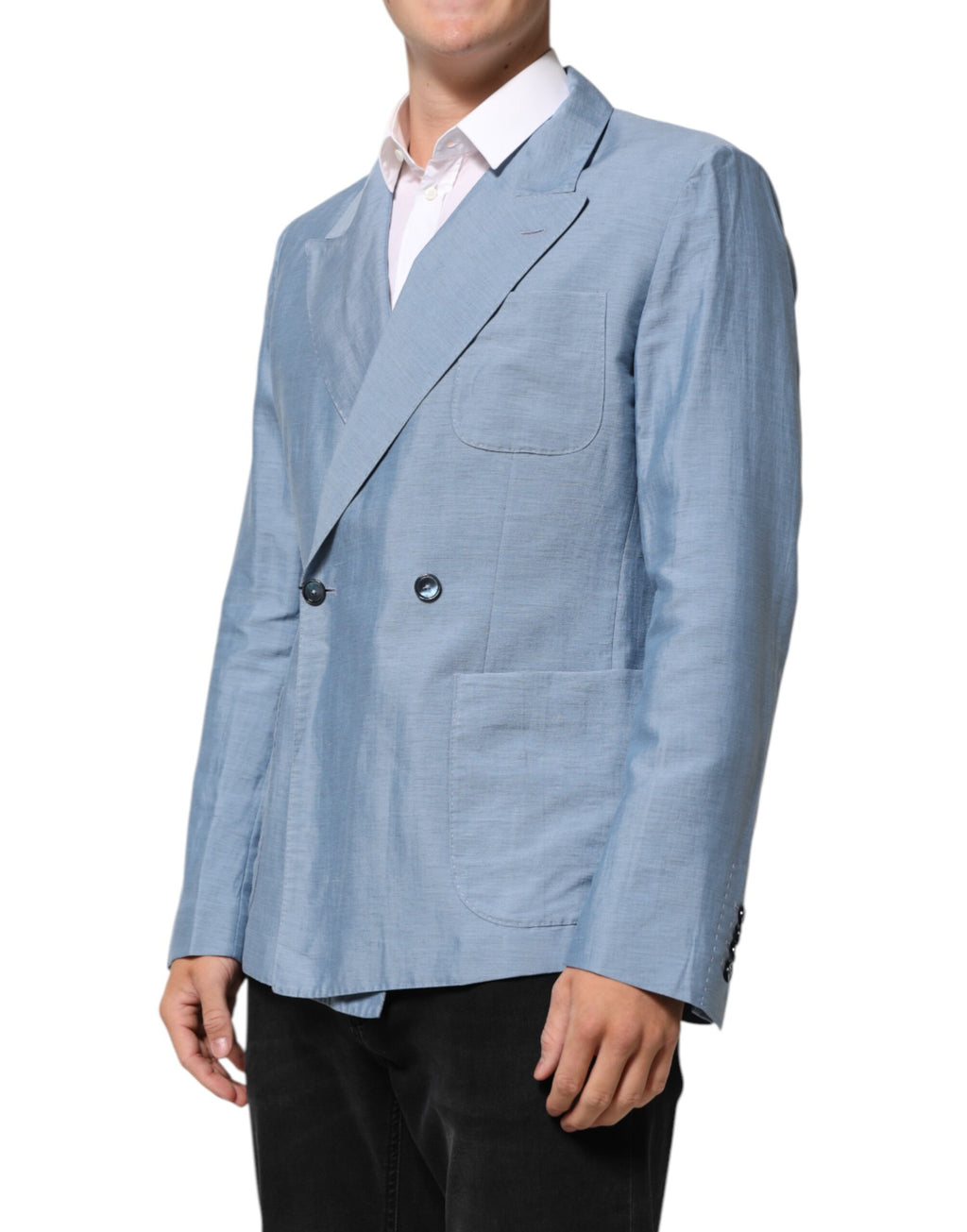 Dolce & Gabbana Blue Blazer for Men detail view
