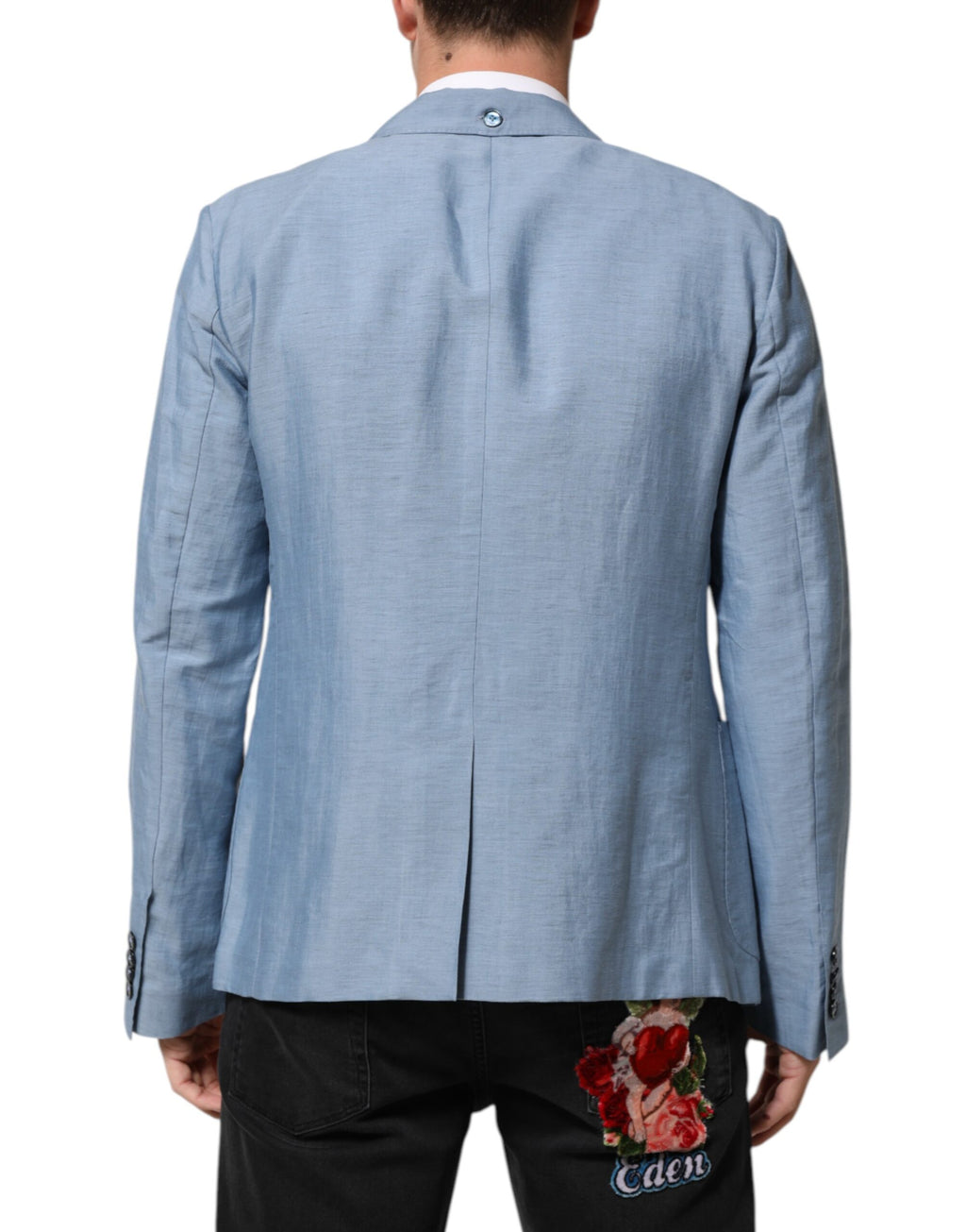 Dolce & Gabbana Blue Blazer for Men side view