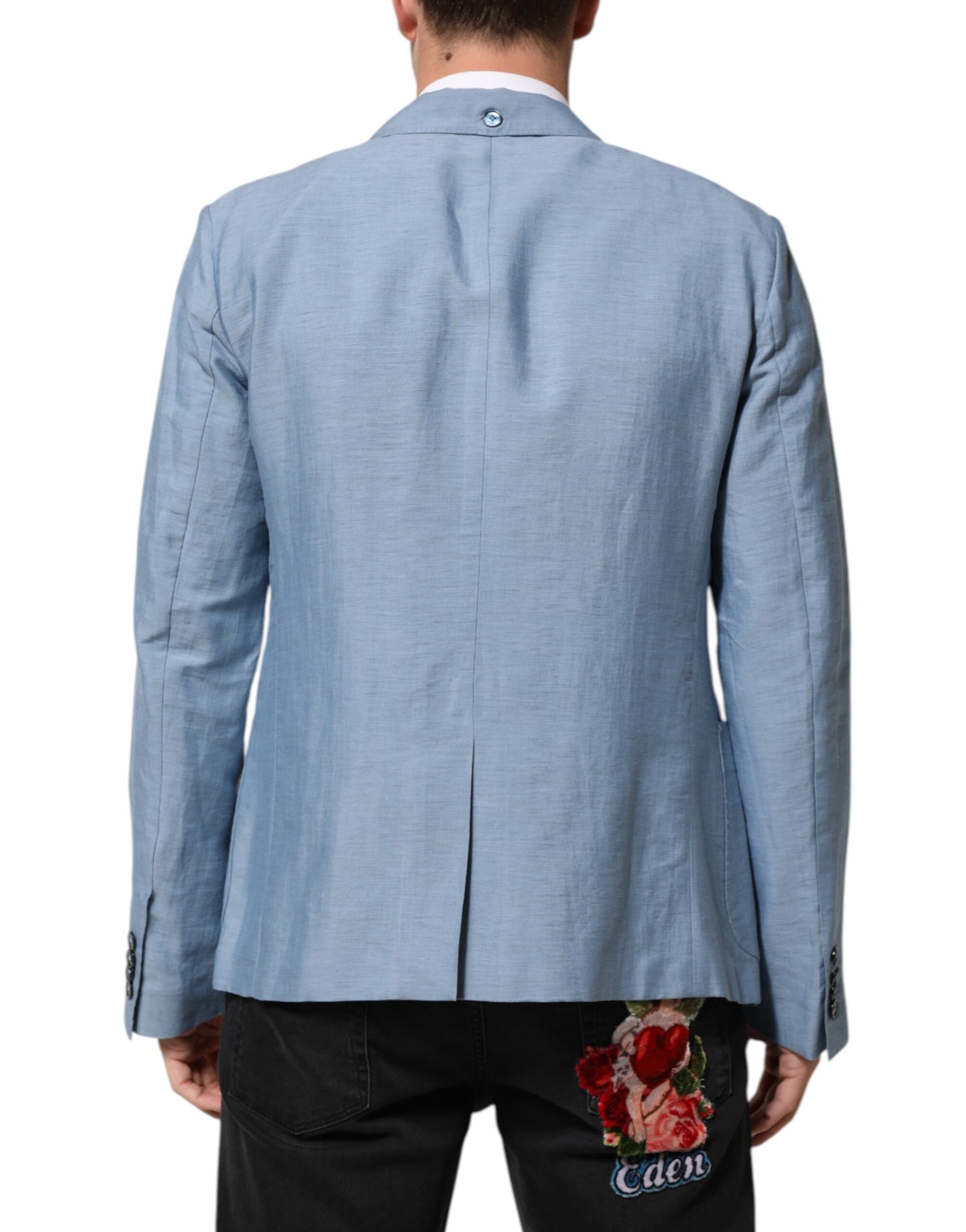 Dolce & Gabbana Blue Blazer for Men side view