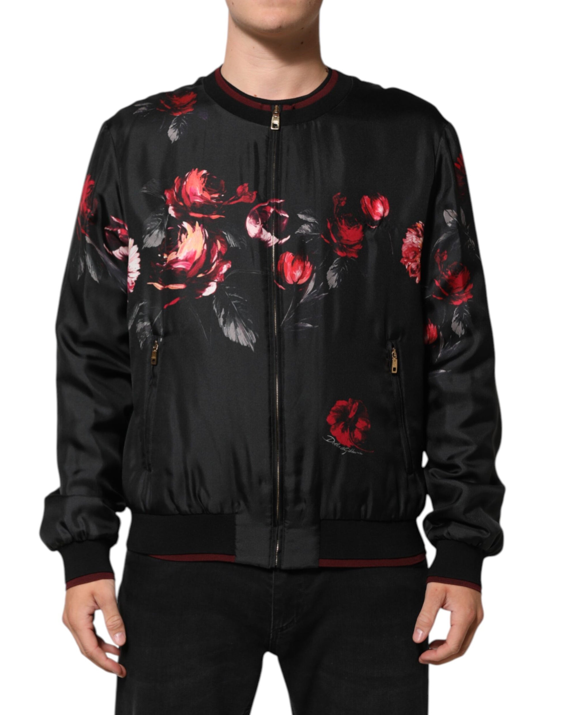 Dolce & Gabbana Black Bomber for Men alternate view