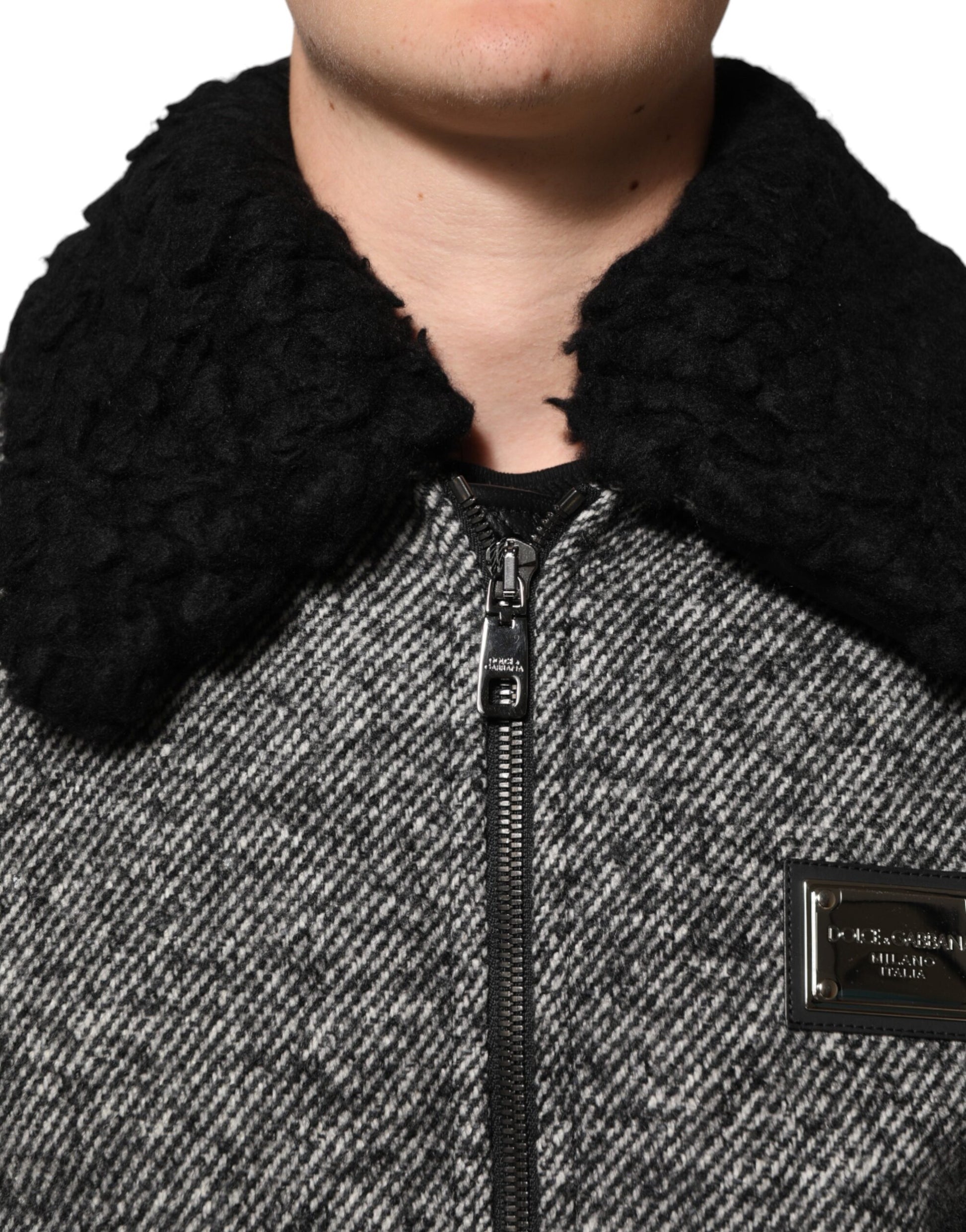 Dolce & Gabbana Grey Bomber for Men additional view