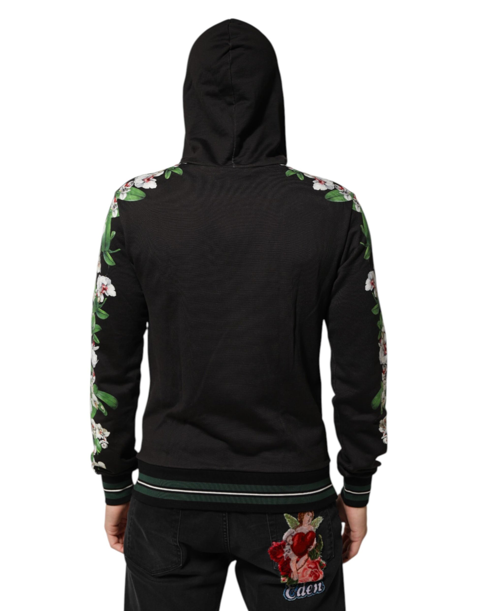 Dolce & Gabbana Black Hoodie for Men side view