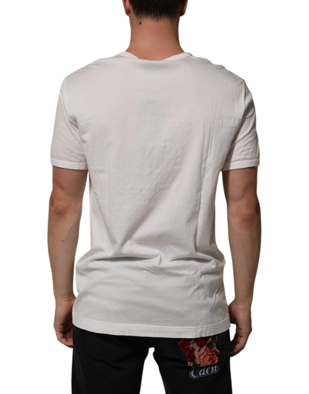 Dolce & Gabbana White Short-Sleeve Shirt for Men side view