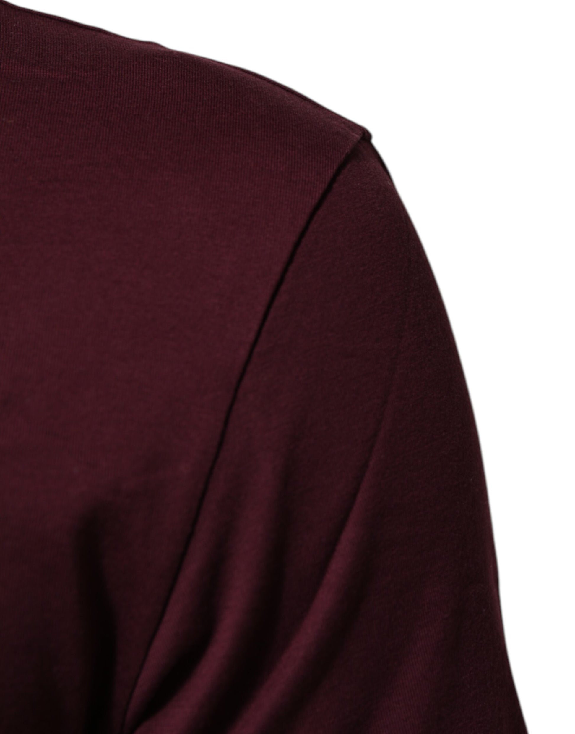 T-shirt Dolce & Gabbana en coton bordeaux avec logo DG Super King