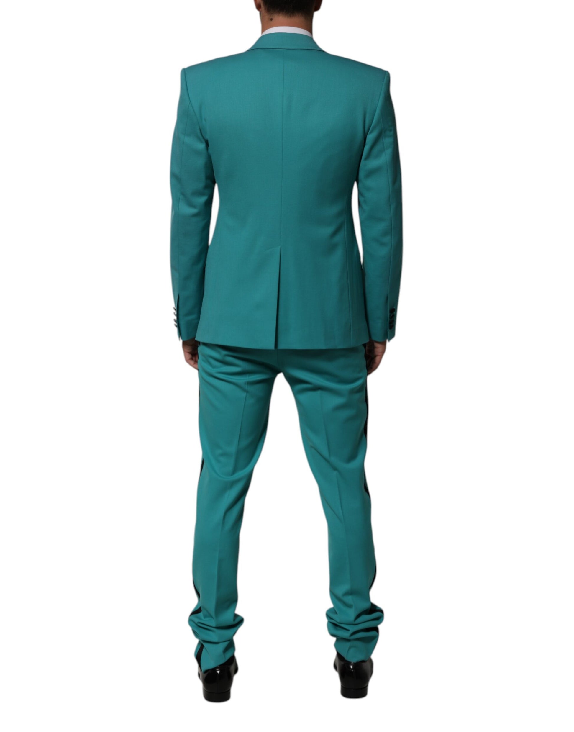 Dolce & Gabbana Green Three Piece Suits for Men side view