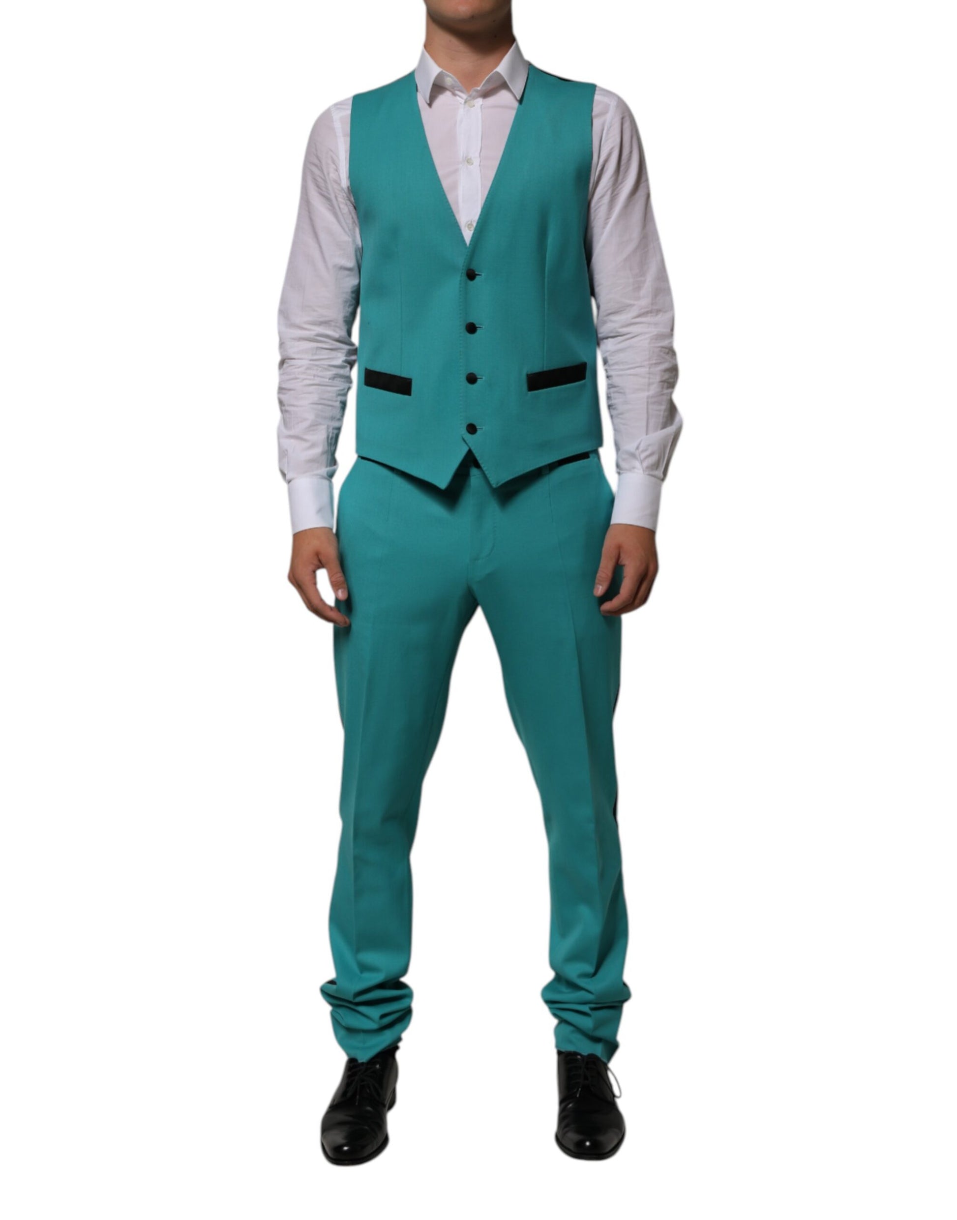 Dolce & Gabbana Green Three Piece Suits for Men additional view