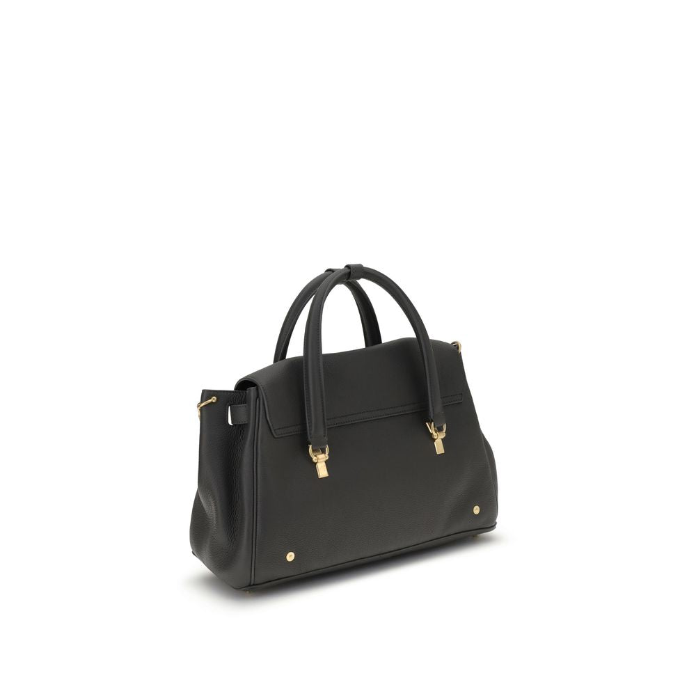 Sac à main en cuir de veau gris Bos Taurus Thom Browne