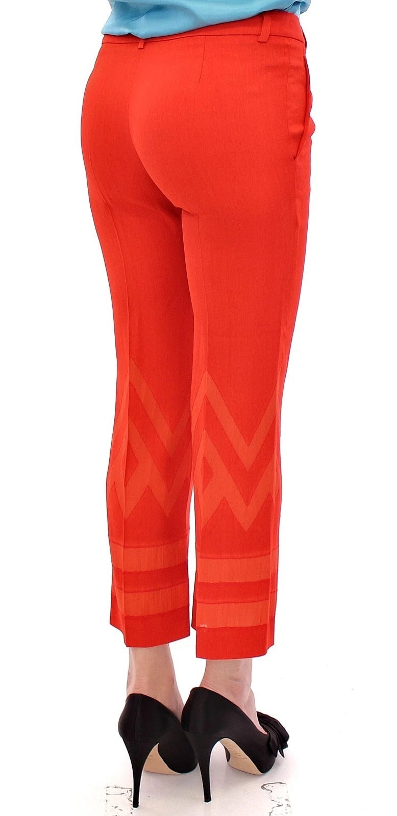 Versace Collection Red Cropped Pants for Women alternate view