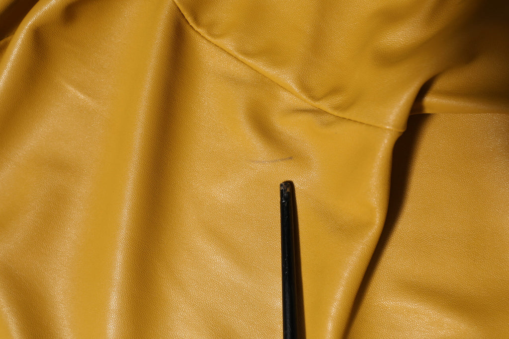PINKO Chemise Midi Ceinturée Manches Longues Polyester Jaune Moutarde