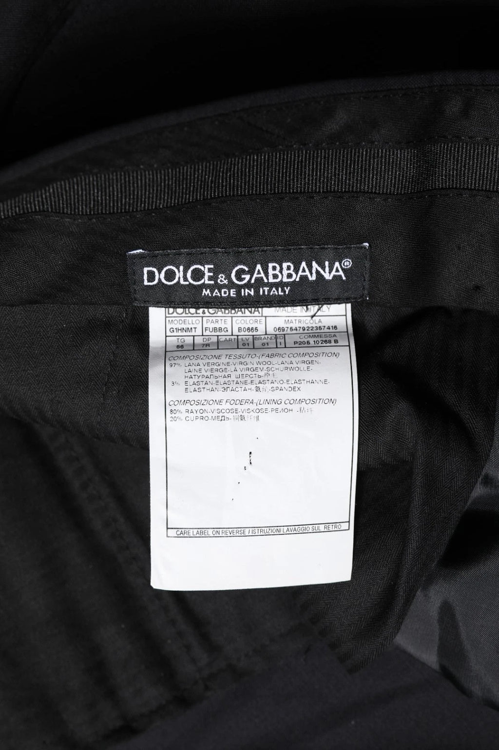 Dolce & Gabbana Black Dress Pants for Men additional view