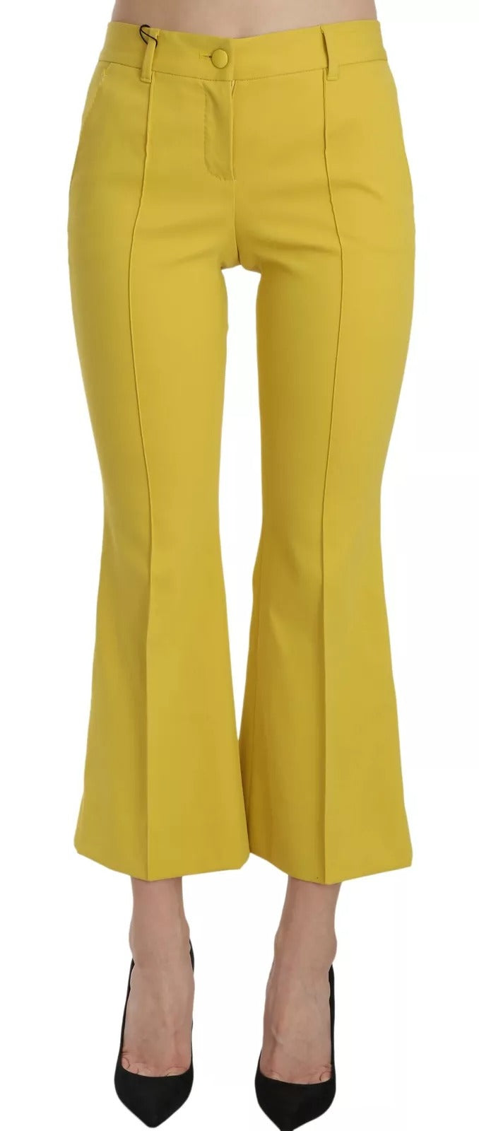 Dolce & Gabbana Yellow Flared Pants for Women