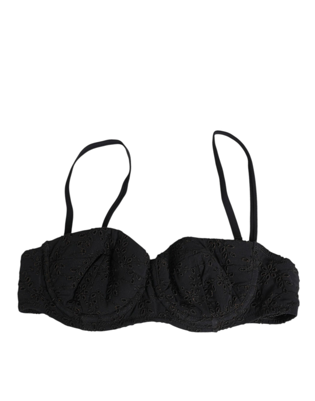 Soutien-gorge à armatures Dolce & Gabbana en polyester noir brodé