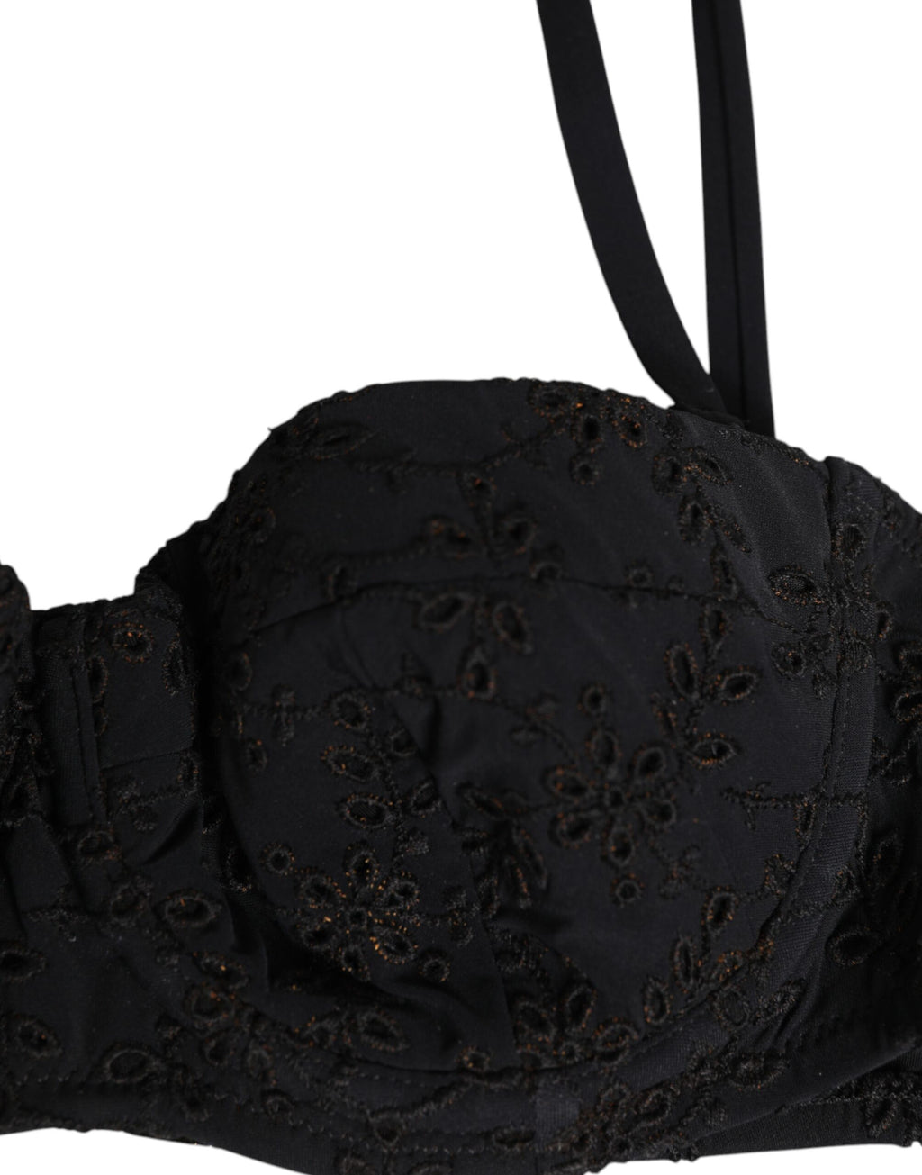 Soutien-gorge à armatures Dolce & Gabbana en polyester noir brodé