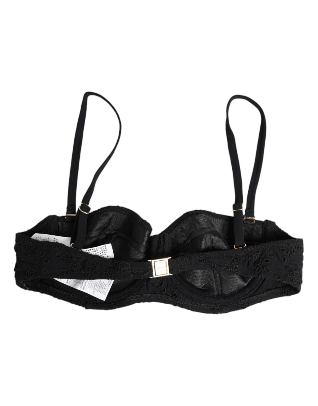 Soutien-gorge à armatures Dolce & Gabbana en polyester noir brodé