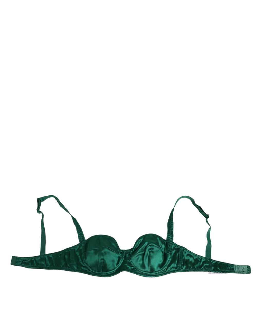 Sous-vêtements Dolce & Gabbana en satin vert semi-rembourrés à armatures couleur musc