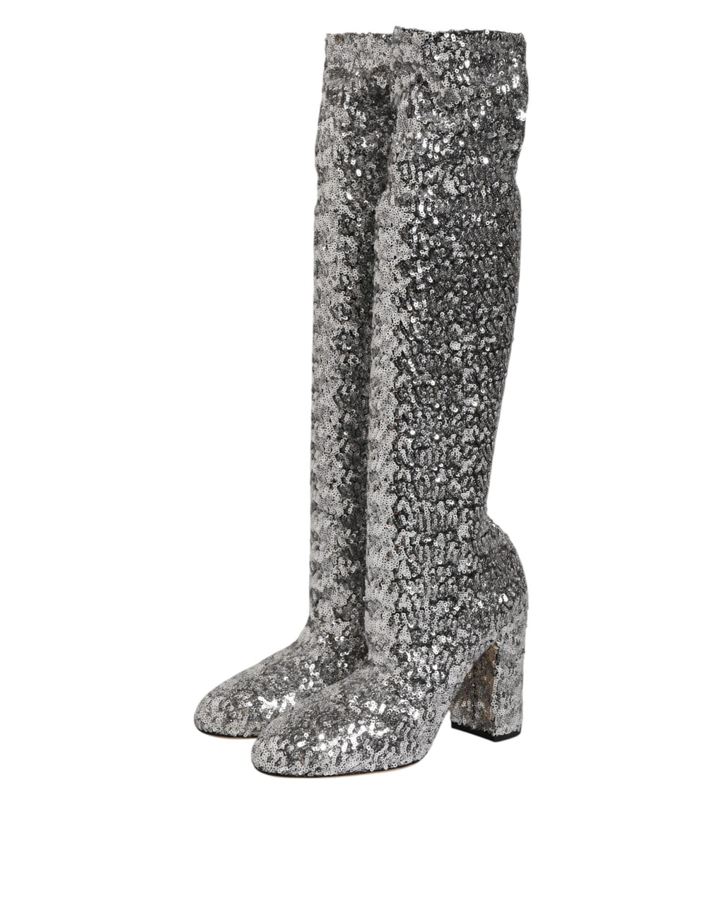 Dolce & Gabbana Silver High Heel for Women side view