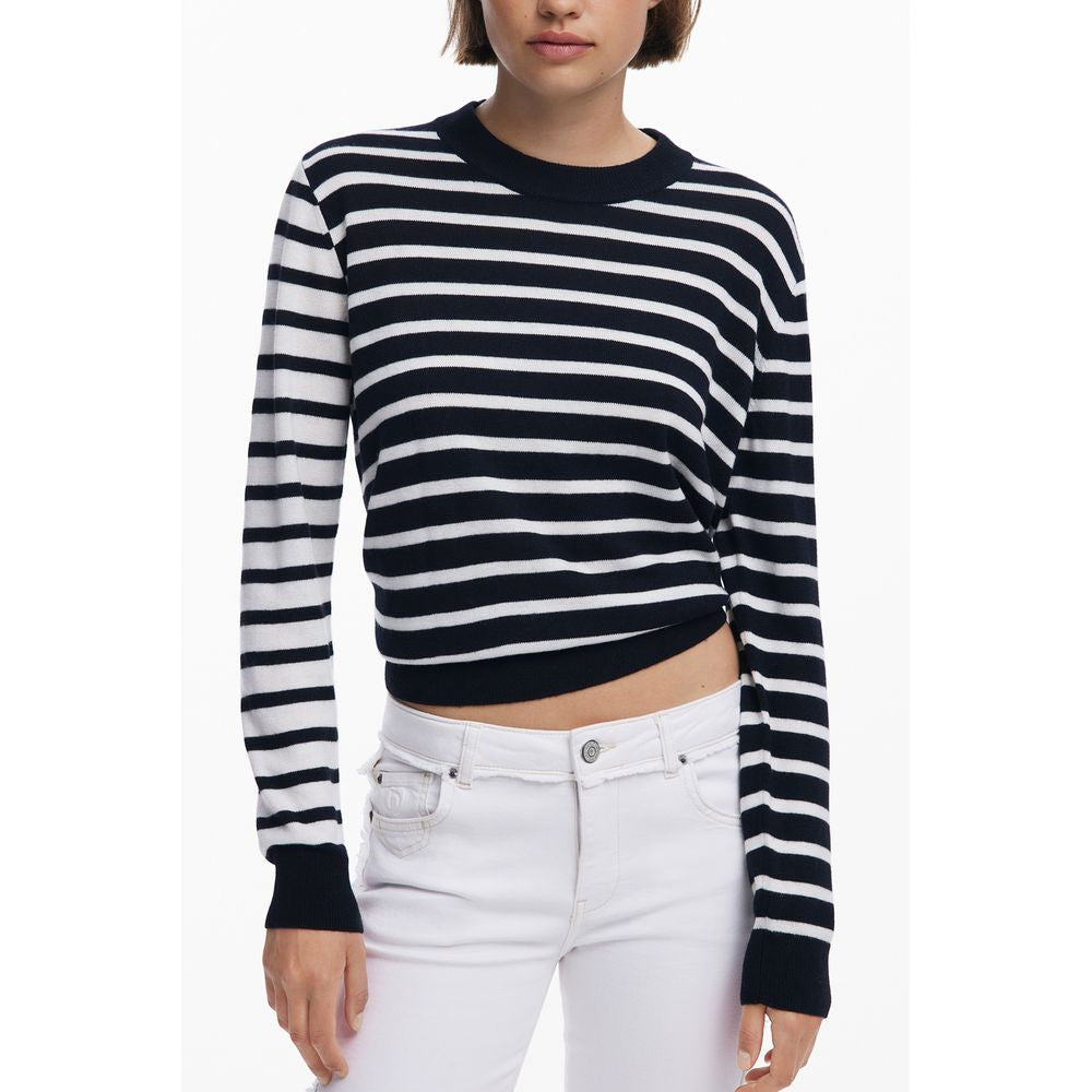 Pull noir en polyester Desigual pour femme
