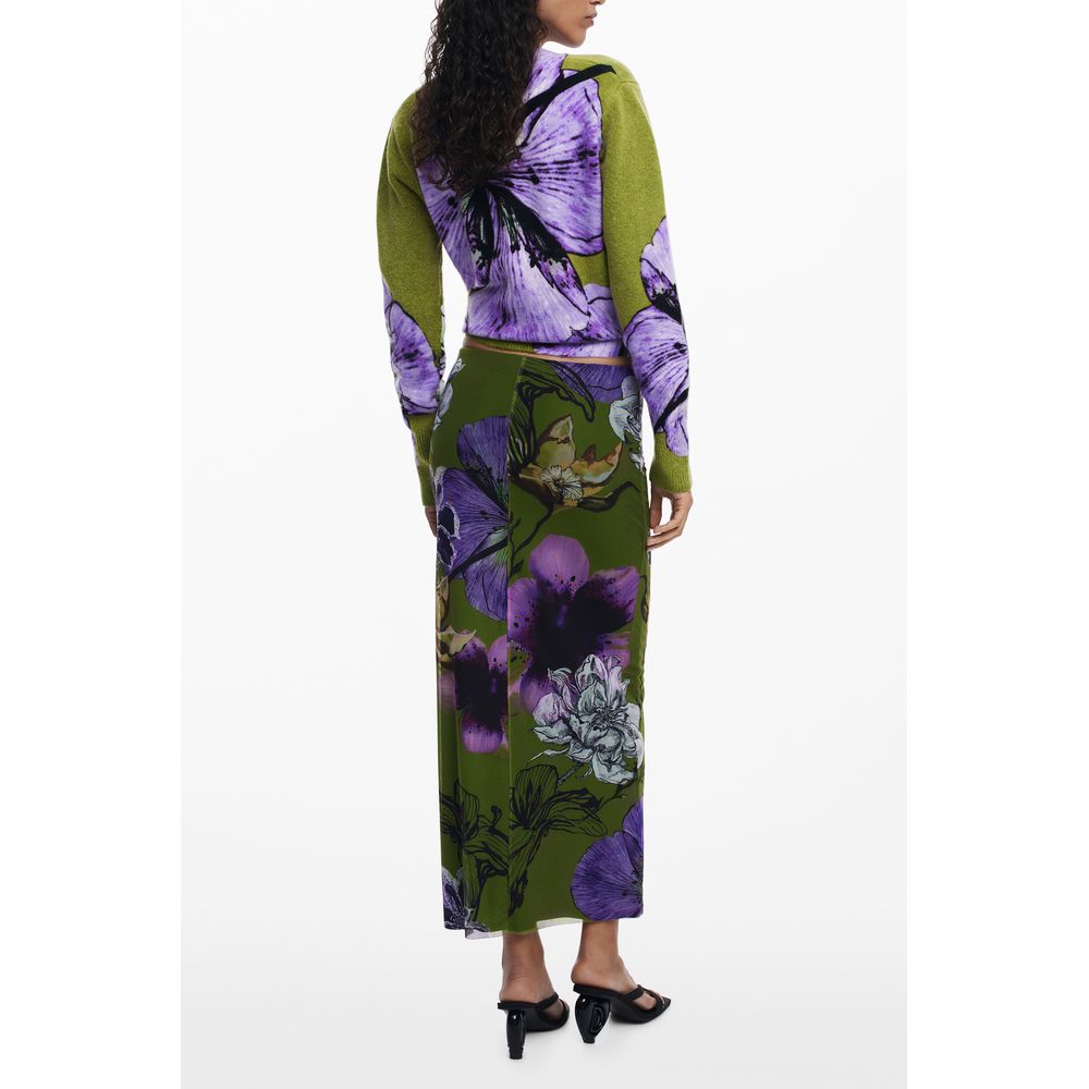 Desigual Green Long Skirt for Women alternate view