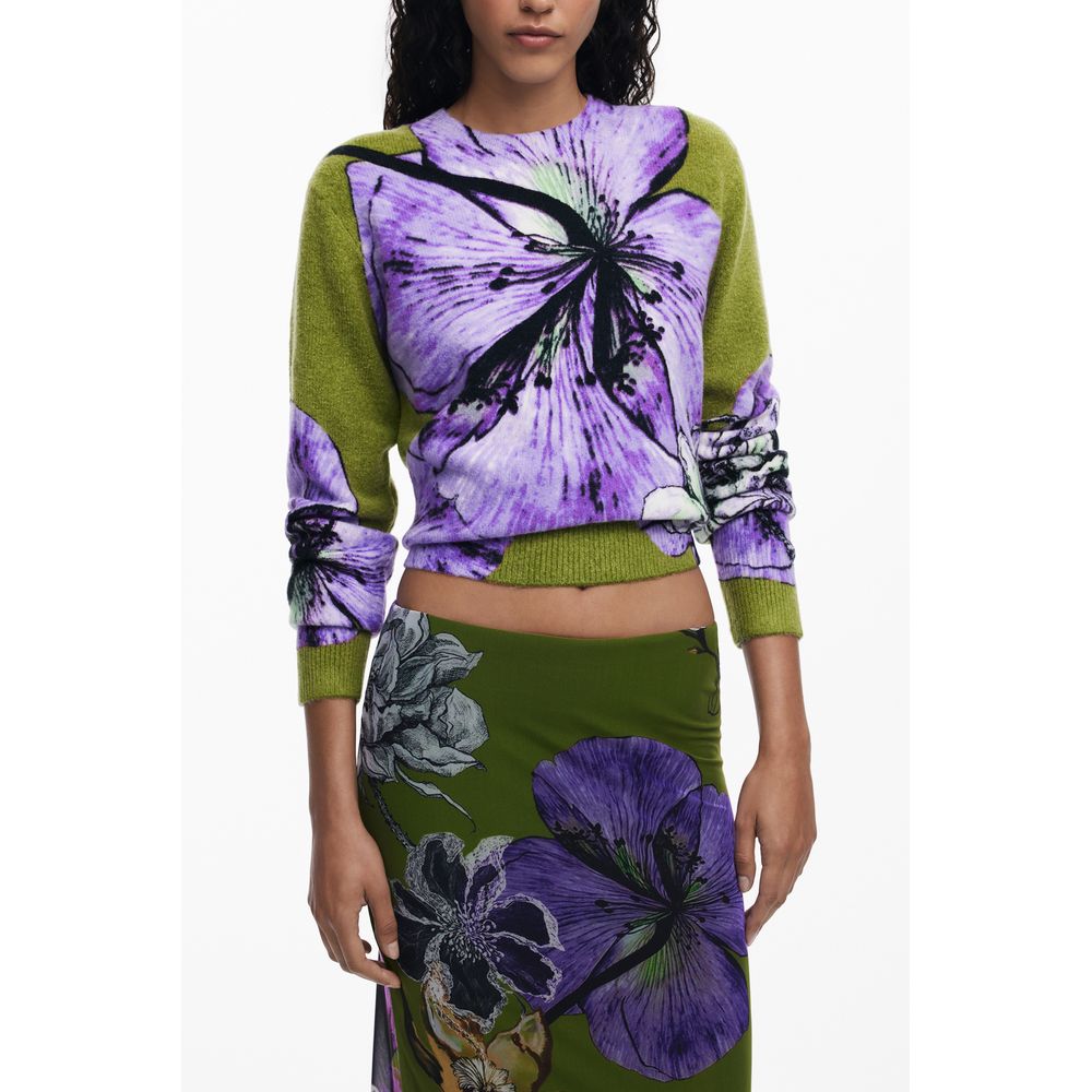 Desigual Green Long Skirt for Women detail view